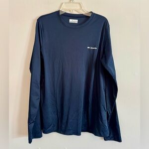 Columbia Men's layering Deep Blue Long Sleeve Tee M